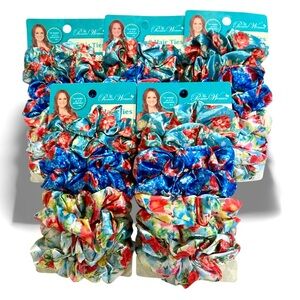 5 PACKS of 8 NEW The PIONEER WOMAN FLORAL HAIR TIE SCRUNCHIES Resell Lot